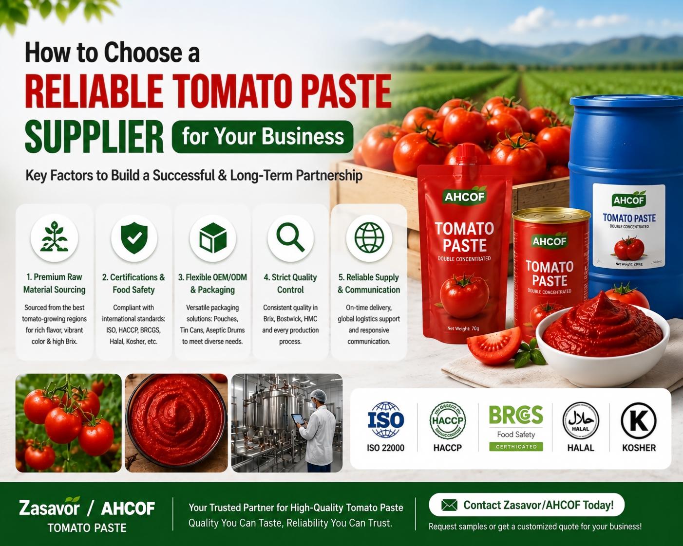 Cara Memilih Pembekal Pes Tomato yang Boleh Dipercayai untuk Perniagaan Anda