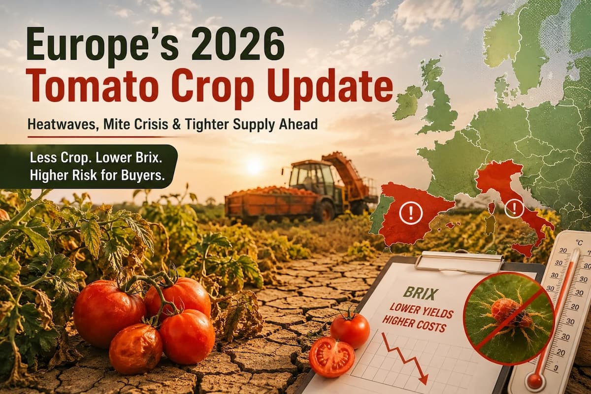 Kekurangan Pes Tomato Eropah 2026: Mengapa Pembeli Beralih kepada Pembekal Cina